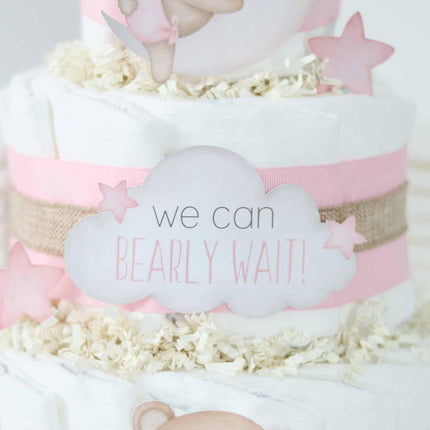 Teddy Bear Diaper Cake Collection - Pink