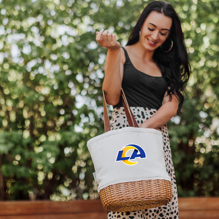 Los Angeles Rams - Pico Willow and Canvas Lunch Basket