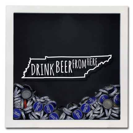 Tennessee Drink Beer From Here Beer Cap Shadow Box
