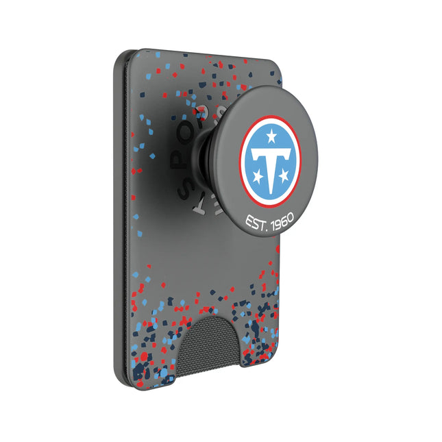 Tennessee Titans Confetti PopSockets MagSafe-Compatible PopWallet+