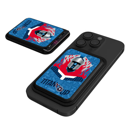 Tennessee Titans Deco Black Magnetic Credit Card Wallet