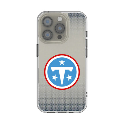 Tennessee Titans Linen Clear Phone Case for Apple iPhone