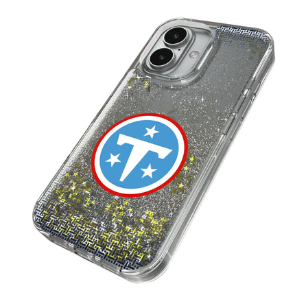 Tennessee Titans Linen Glitter Phone Case for Apple iPhone