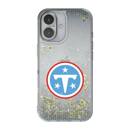 Tennessee Titans Linen Glitter Phone Case for Apple iPhone
