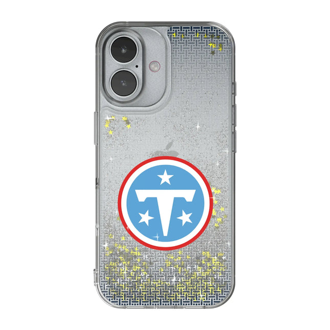Tennessee Titans Linen Glitter Phone Case for Apple iPhone