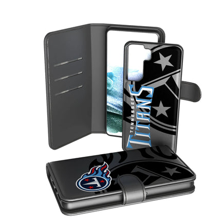 Tennessee Titans Monocolor Tilt Wallet Phone Case for Apple iPhone