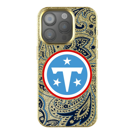 Tennessee Titans Paisley Bling Phone Case for Apple iPhone