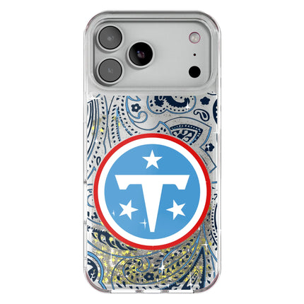 Tennessee Titans Paisley Glitter Phone Case for Apple iPhone