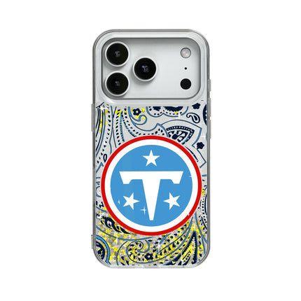 Tennessee Titans Paisley Glitter Phone Case for Apple iPhone