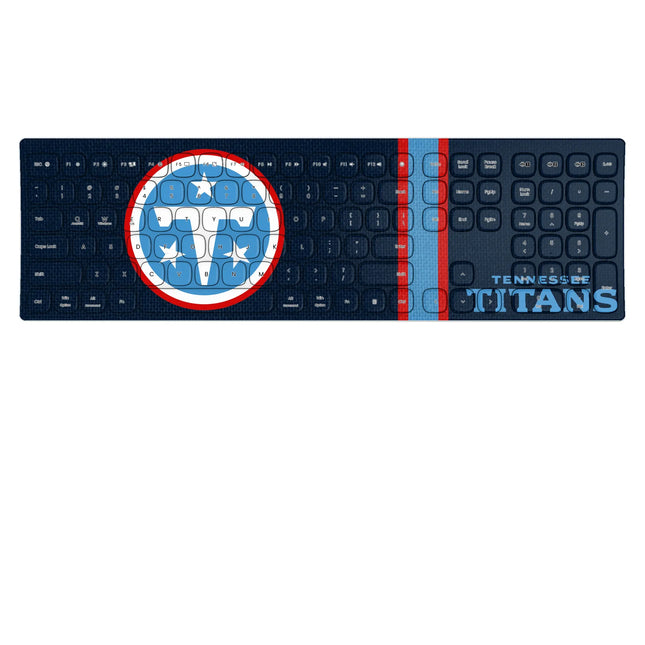 Tennessee Titans Stripe Curved Wireless Keyboard