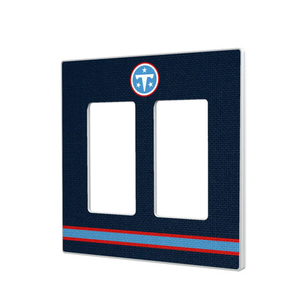 Tennessee Titans Stripe Hidden-Screw Light Switch Plate