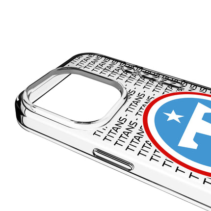 Tennessee Titans Text Backdrop Clear Phone Case for Apple iPhone