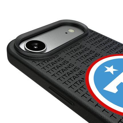 Tennessee Titans Text Backdrop MagSafe Compatible Phone Case for Apple iPhone