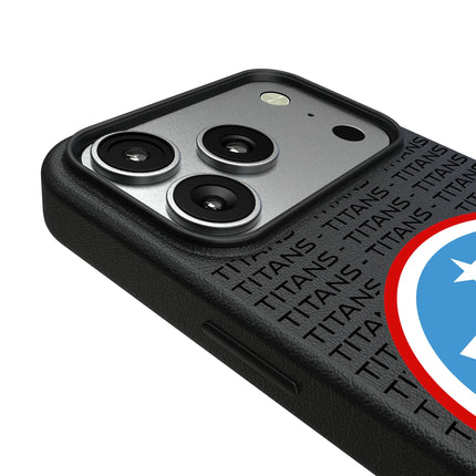 Tennessee Titans Text Backdrop MagSafe Compatible Phone Case for Apple iPhone