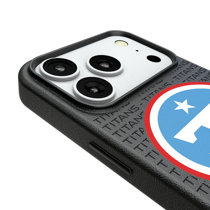 Tennessee Titans Text Backdrop MagSafe Compatible Phone Case for Apple iPhone