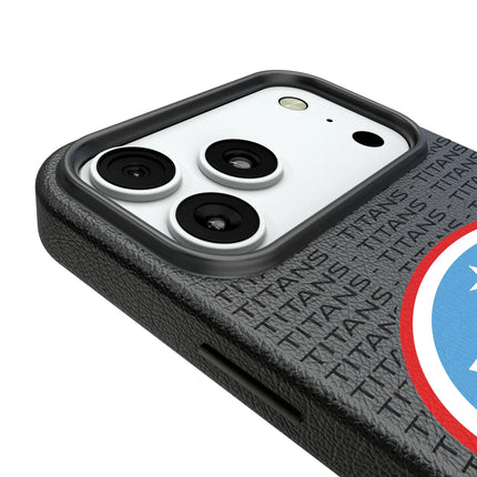 Tennessee Titans Text Backdrop MagSafe Compatible Phone Case for Apple iPhone