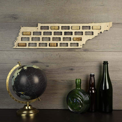 Tennessee Wine Cork Map