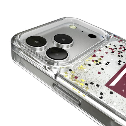 Texas A&M University Aggies Confetti Glitter Phone Case for Apple iPhone