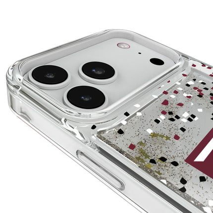 Texas A&M University Aggies Confetti Glitter Phone Case for Apple iPhone