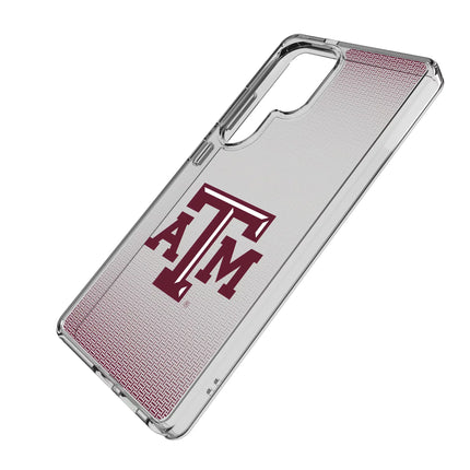 Texas A&M University Aggies Linen Clear Phone Case for Samsung Galaxy