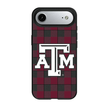 Texas A&M University Aggies Plaid MagSafe Compatible Phone Case for Apple iPhone