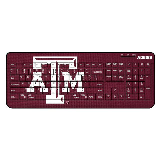 Texas A&M University Aggies Solid Wireless USB Keyboard