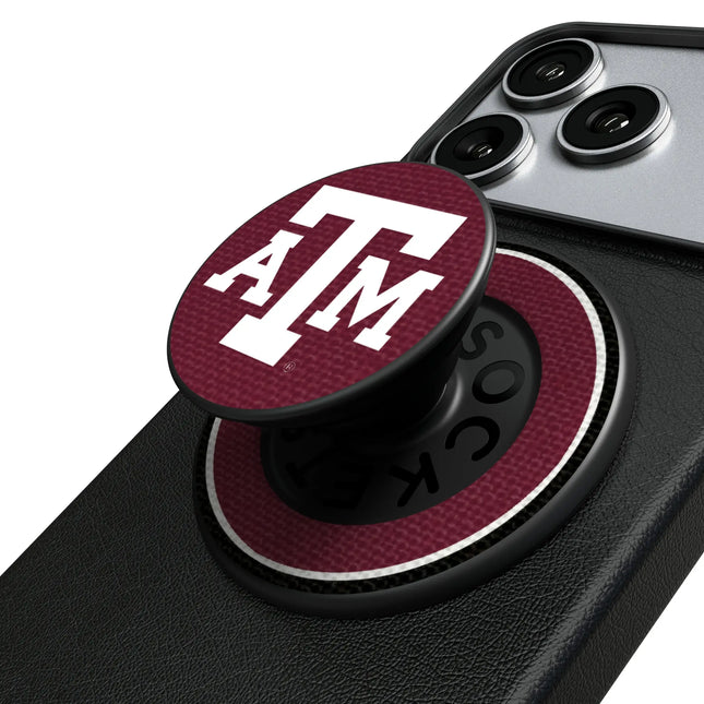 Texas A&M University Aggies Stripe PopSockets Magnetic Phone Grip and Stand