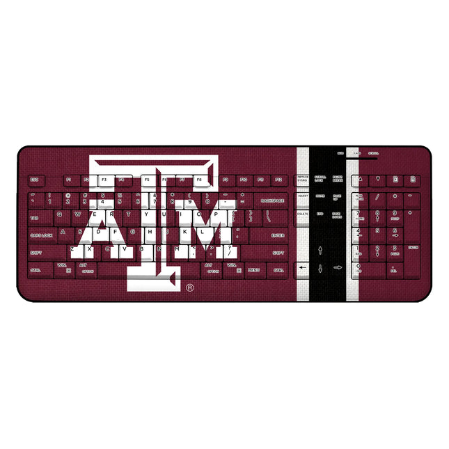 Texas A&M University Aggies Stripe Wireless USB Keyboard