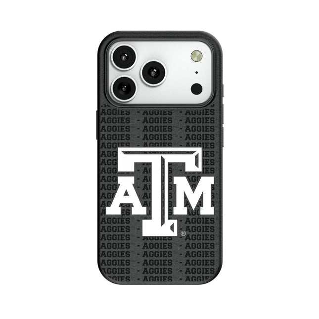 Texas A&M University Aggies Text Backdrop MagSafe Compatible Phone Case for Apple iPhone