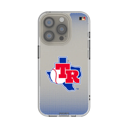 Texas Rangers 1981-1983 - Cooperstown Collection Linen Clear Phone Case for Apple iPhone