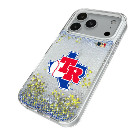 Texas Rangers 1981-1983 - Cooperstown Collection Linen Glitter Phone Case for Apple iPhone
