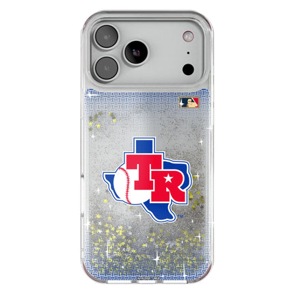Texas Rangers 1981-1983 - Cooperstown Collection Linen Glitter Phone Case for Apple iPhone
