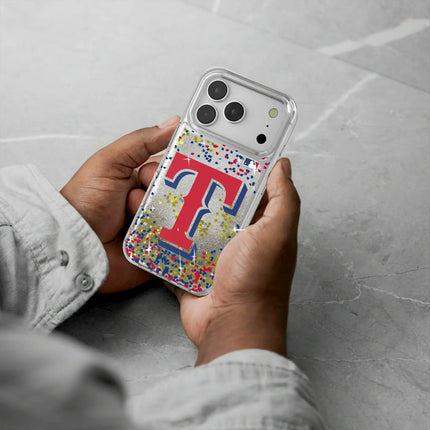 Texas Rangers Confetti Glitter Phone Case for Apple iPhone