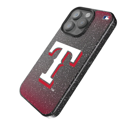 Texas Rangers Linen Black Bling Phone Case for Apple iPhone