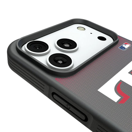 Texas Rangers Linen Bump Phone Case for Apple iPhone