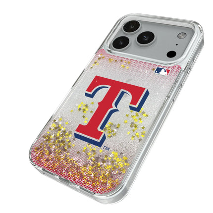 Texas Rangers Linen Glitter Phone Case for Apple iPhone