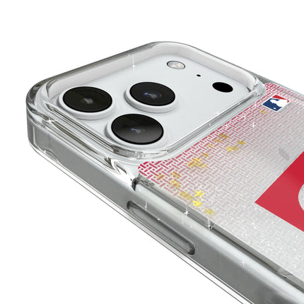 Texas Rangers Linen Glitter Phone Case for Apple iPhone