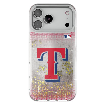 Texas Rangers Linen Glitter Phone Case for Apple iPhone