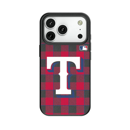 Texas Rangers Plaid MagSafe Compatible Phone Case for Apple iPhone