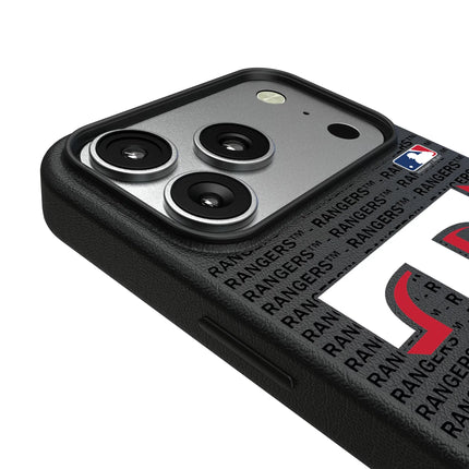 Texas Rangers Text Backdrop MagSafe Compatible Phone Case for Apple iPhone