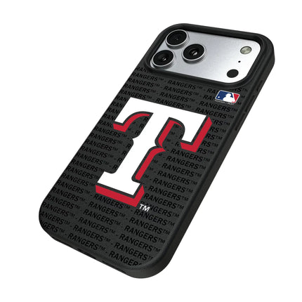 Texas Rangers Text Backdrop MagSafe Compatible Phone Case for Apple iPhone