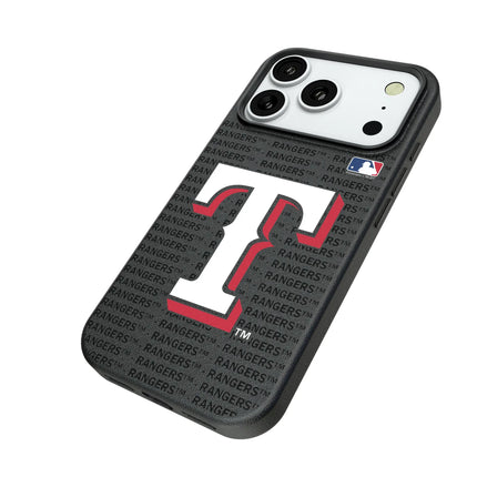 Texas Rangers Text Backdrop MagSafe Compatible Phone Case for Apple iPhone