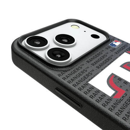 Texas Rangers Text Backdrop MagSafe Compatible Phone Case for Apple iPhone