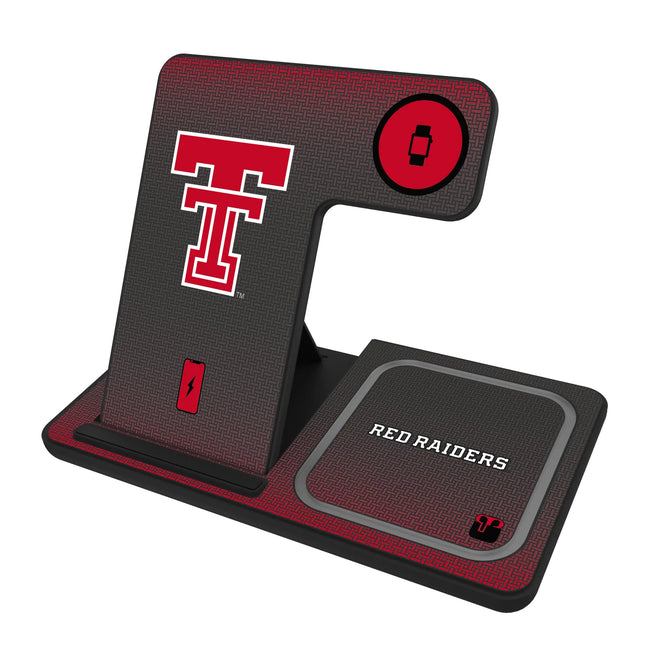 Texas Tech Red Raiders Linen 3 in 1 Charging Station