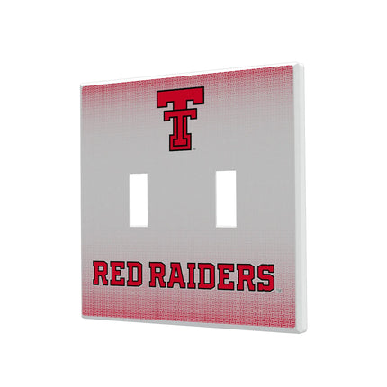 Texas Tech Red Raiders Linen Hidden-Screw Light Switch Plate