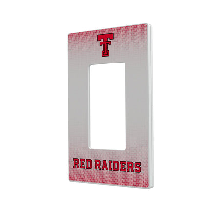 Texas Tech Red Raiders Linen Hidden-Screw Light Switch Plate
