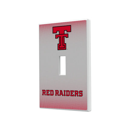 Texas Tech Red Raiders Linen Hidden-Screw Light Switch Plate
