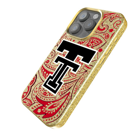 Texas Tech Red Raiders Paisley Bling Phone Case for Apple iPhone