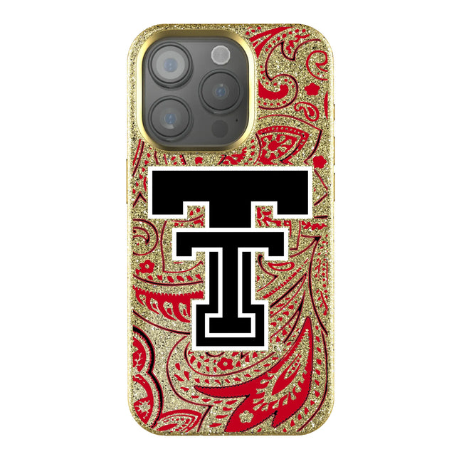 Texas Tech Red Raiders Paisley Bling Phone Case for Apple iPhone