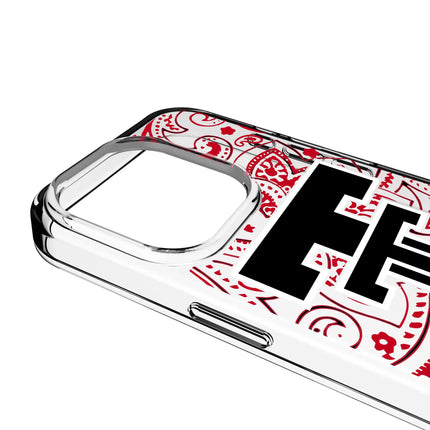 Texas Tech Red Raiders Paisley Clear Phone Case for Apple iPhone